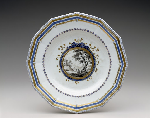 Dinner Plate (from the "Perlen" Service) - Nymphenburg Porcelain Manufactory