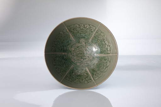 Bowl, Celadon, Carved Design of Peony Scrolls - Unknown