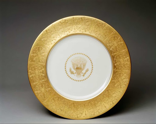Service Plate purchased for the White House during the Dwight Eisenhower adminstration - Castleton China, inc.