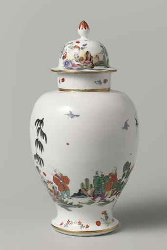 Lidded vase - Meissener Porzellan Manufaktur, Johann Daniel Rehschuh
