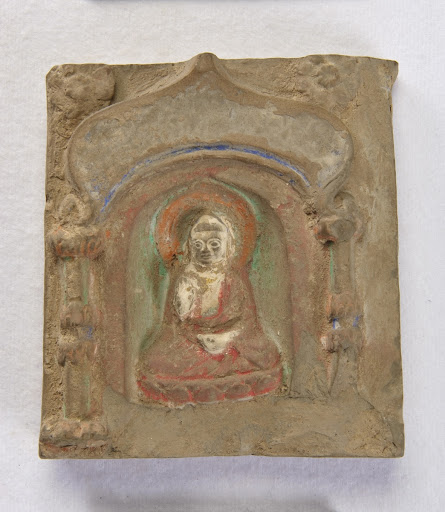 Tile with image of a Buddha