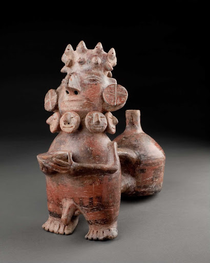 Whistling ceramic vessel that represents an ancestor ML031834 - Vicus style