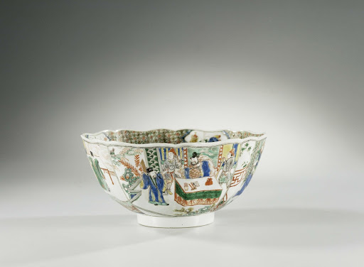 Bowl with figural scenes in panel decoration - Anonymous