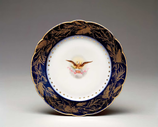 Dinner Plate from the Benjamin Harrison State Service - Tressemanes & Vogt