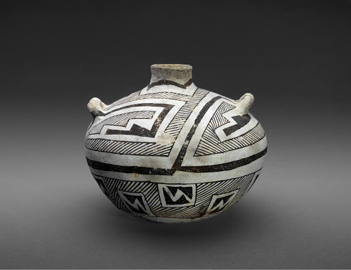 Jar (Olla) with Stepped and Striped Designs - Mogollon