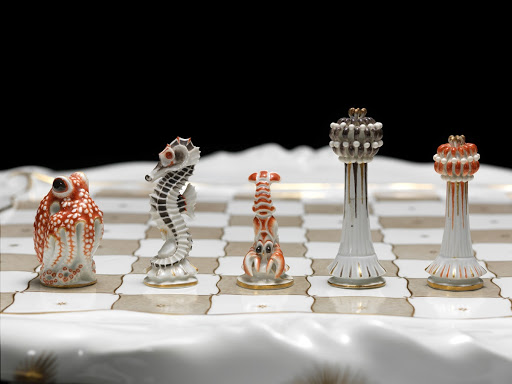 Sea Life Chess Set and Board - Max Esser