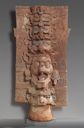Censer Stand with the Head of the Jaguar God of the Underworld - Precolumbian