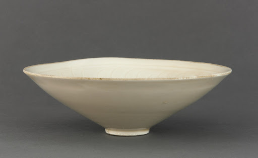 Ding ware bowl with incised floral decoration