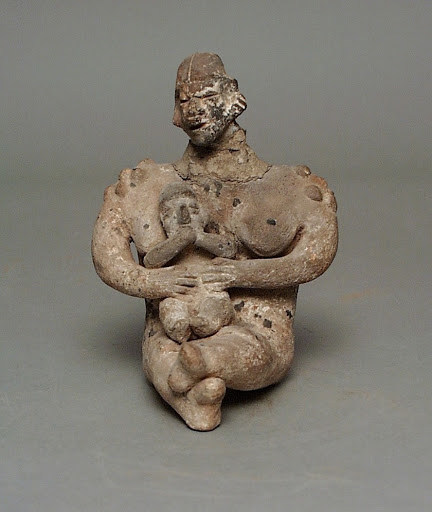 Seated Figure with Child - Unknown