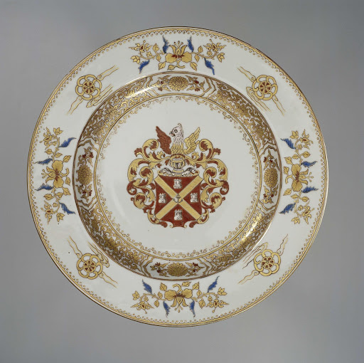 Plate with the armd of the De Neufville family - Anonymous
