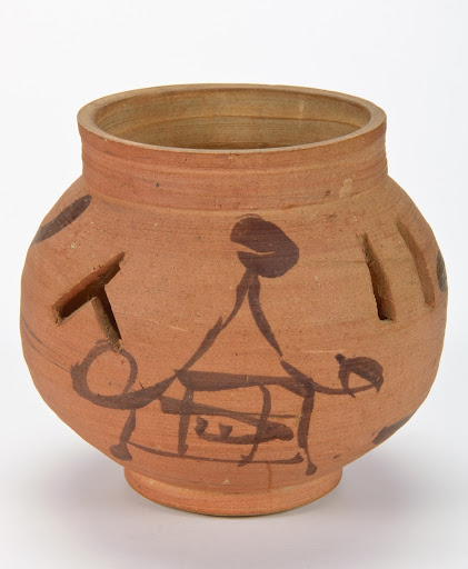 Pot with pierced walls