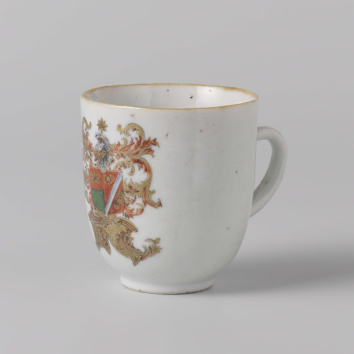 Cup with handle with the arms of the De Heere van Holy family - Anonymous