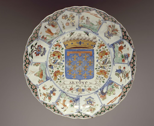 Saucer-dish with the arms of Artois - Anonymous