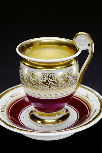 Cocoa cup with saucer - Unknown