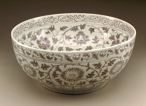 Large Bowl (Wan) with Floral Scrolls - Unknown