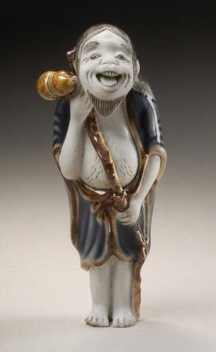 Netsuke in the Form of a Daoist Immortal with a Gourd - Unknown