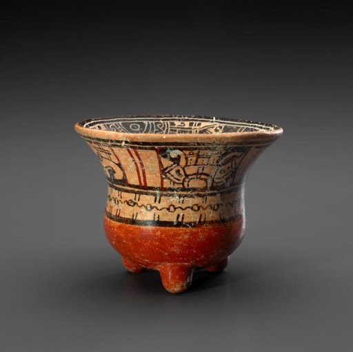 Tripod Bowl with Gods and Calendar Signs - Mixtec
