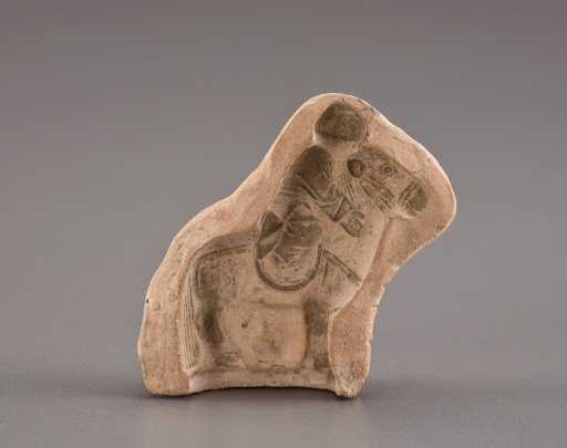 Fragment of mold for figure on horseback