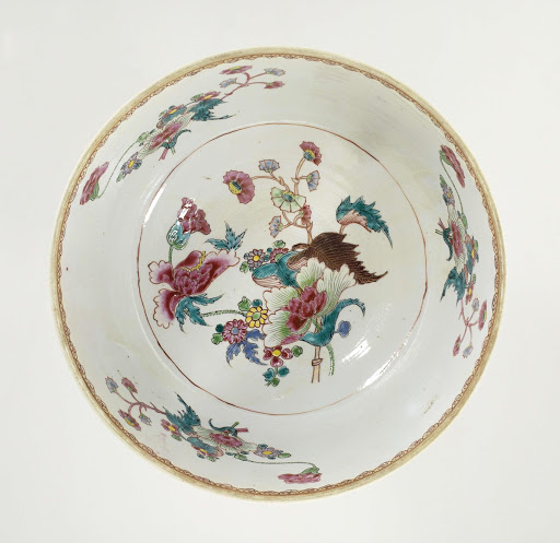 Covered tureen with groups of flowers and ornamental border - Anonymous