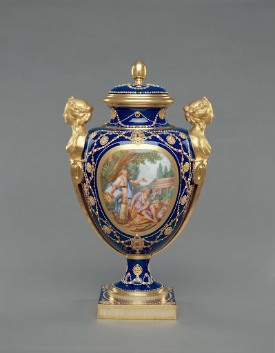 Side Vase (with Telemachus and Termosorus) - Shape designed by Jacques-Fran?ois Deparis (French, active 1746 - 1797)
