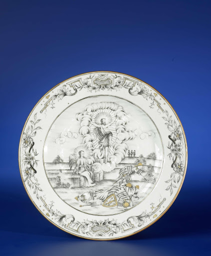 Plate with an image of the Resurrection of Christ - Anonymous