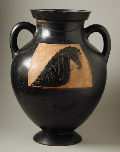 Attic Black-figure Amphora with a Horse's Head on Both Sides - Painter of the Syracuse Horse-Head (attributed to the)