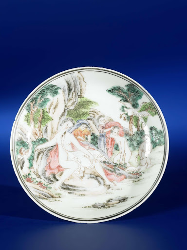Saucer with an image of Leda and the Swan - Anonymous