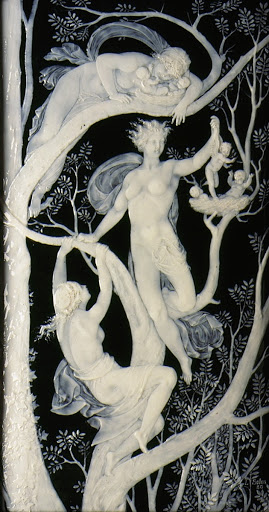 Plaque with Tree Spirits - Mintons Ltd., Tiffany & Company, Marc-Louis Emmanuel Solon