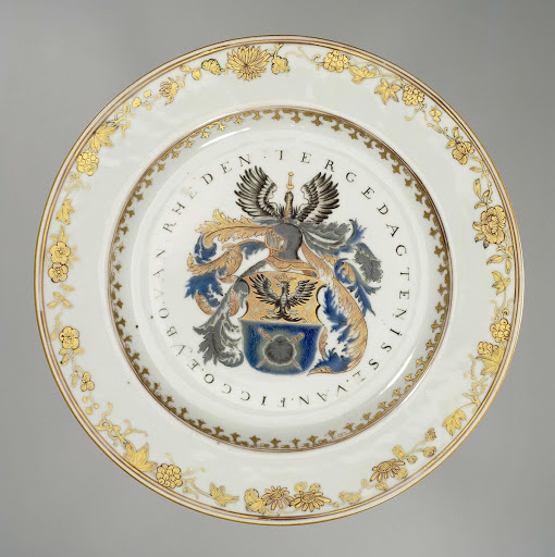 Plate with the arms of the Van Rheden family - Anonymous
