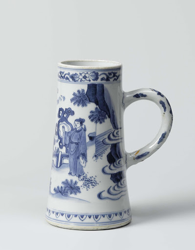 Porcelain beer tankard - Anonymous