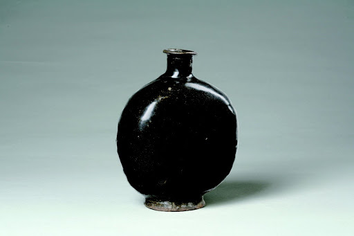 Flask, Earthenware, Black Graze - Unknown