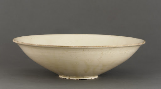 Ding ware bowl with incised design of lotus