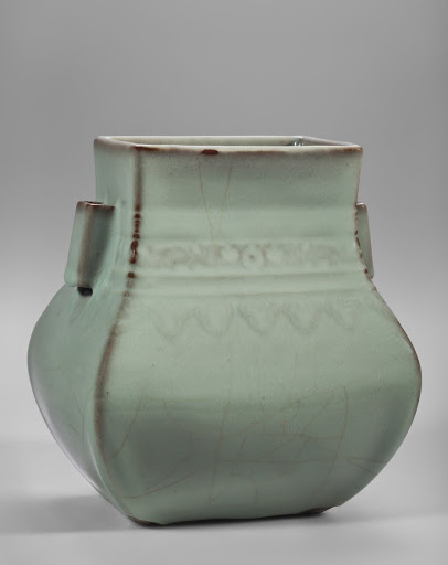 Vase in the Form of an Archaic Bronze 'Fanghu' Jar - Unidentified Artist