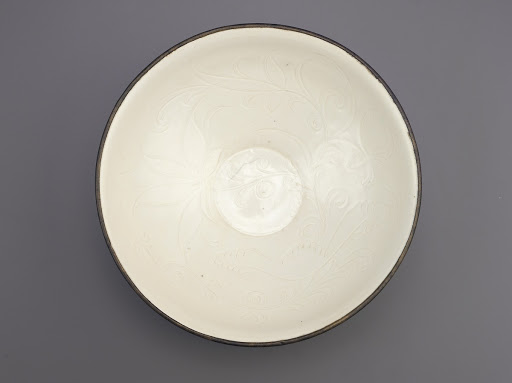 Ding ware bowl with incised lotus decoration