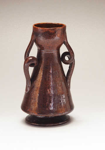 Vase with Double-looped Handles - George E. Ohr