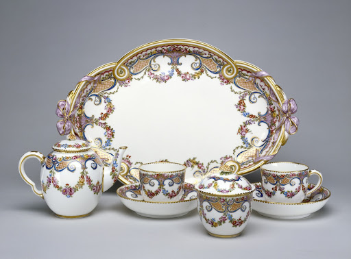 A Tea Service (déjeuner ruban) - Etienne-Henri Le Guay, Sèvres Manufactory