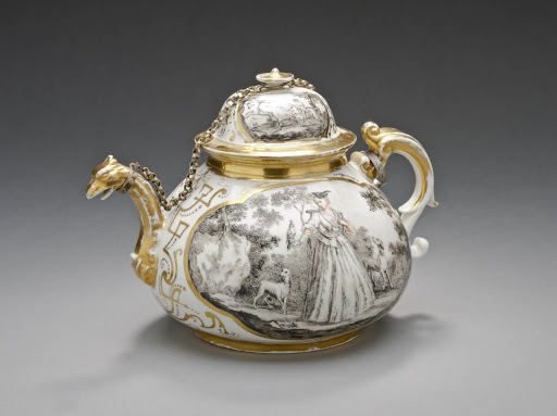 Teapot - Meissen Porcelain Manufactory, Attributed to Bartholom?us Seuter
