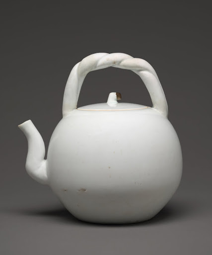 Spherical Tea or Wine Pot with Handle in the Form of a Braided Vine - Unidentified Artist