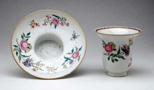 Trembleuse Cup and Saucer (two of a pair) - Unknown