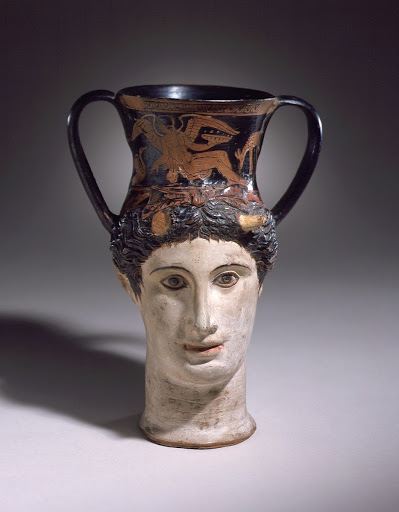 Head-Kantharos of a Female Faun or Io (?) - Iliupersis Painter (attributed to the)