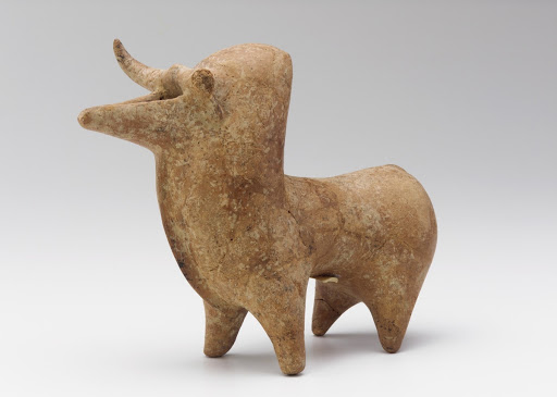 Vessel in the form of a bull