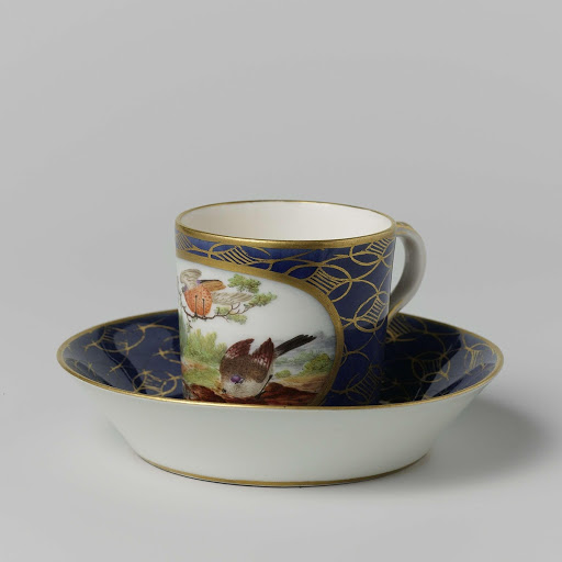 Cup and saucer - Porceleinfabriek aan den Amstel
