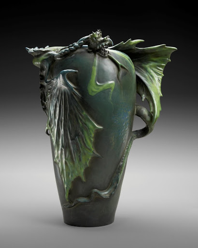 "Dragon" Vase - Eduard Stellmacher