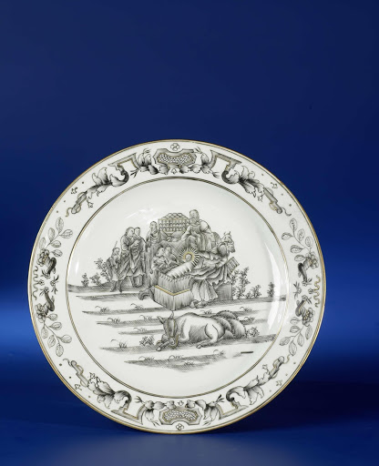 Plate with an image of the Nativity - Anonymous