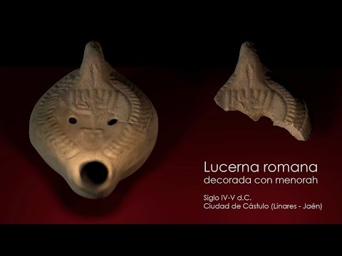 Virtual anastylosis of Roman Lucerne with menorah