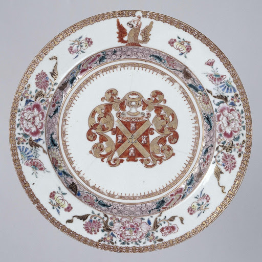 Plate with the arms of the De Neufville family - Anonymous