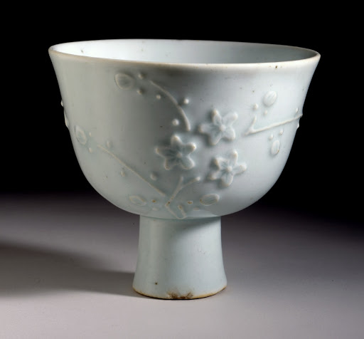 Stem Cup with Plum Blossoms - Unknown