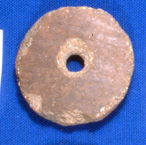 Perforated disk, from a Redware Jar Sherd - Hohokam
