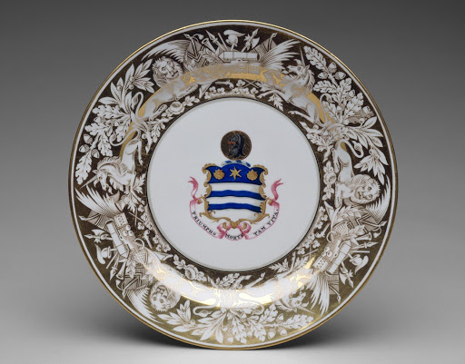 Plate - Chamberlain's Worcester Porcelain Factory