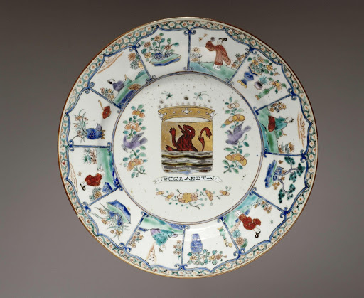 Plate with the arms of the province of Zeeland - Anonymous